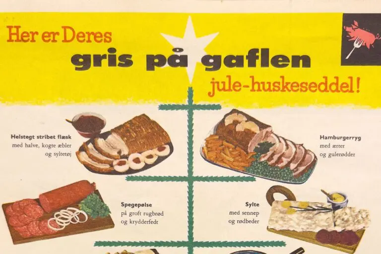 Gris på Gaflen - julehuskeseddel - forside